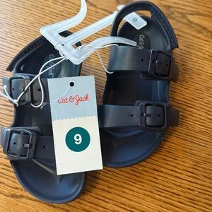 Brand New - Never worn Cat & Jack Dark Blue Buckle Sandal